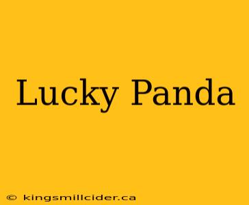 Lucky Panda