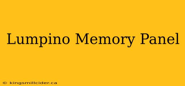 Lumpino Memory Panel