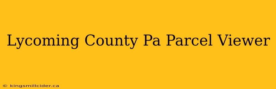 Lycoming County Pa Parcel Viewer