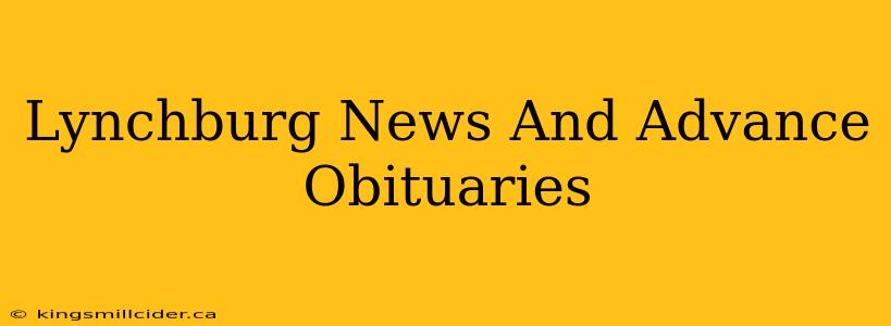 Lynchburg News And Advance Obituaries