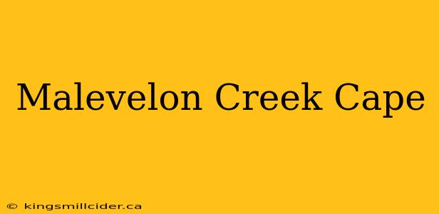 Malevelon Creek Cape