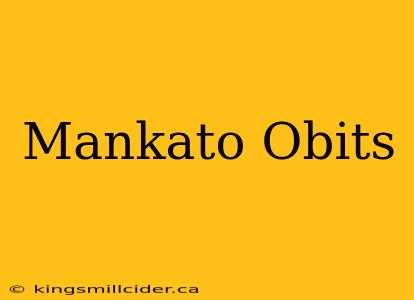 Mankato Obits