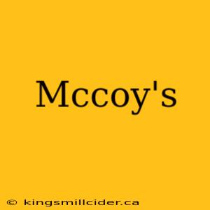 Mccoy's