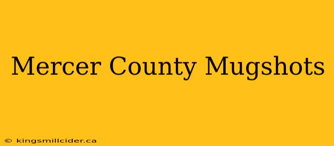 Mercer County Mugshots