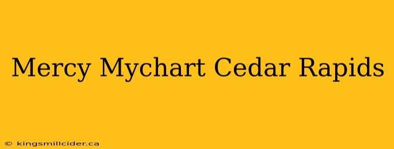 Mercy Mychart Cedar Rapids