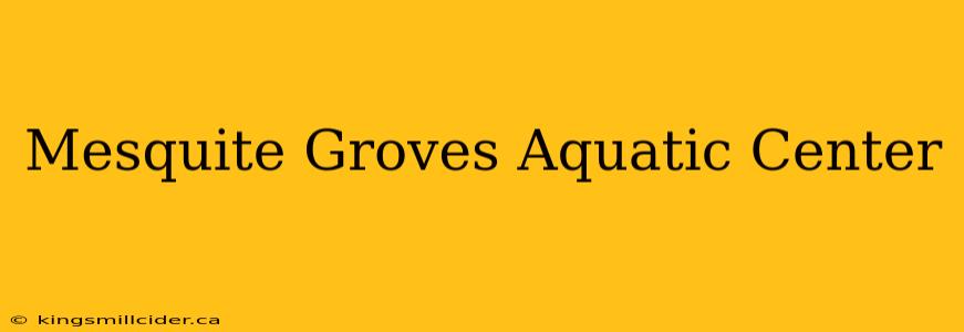 Mesquite Groves Aquatic Center