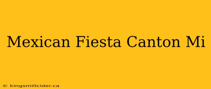 Mexican Fiesta Canton Mi