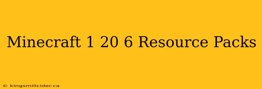 Minecraft 1 20 6 Resource Packs