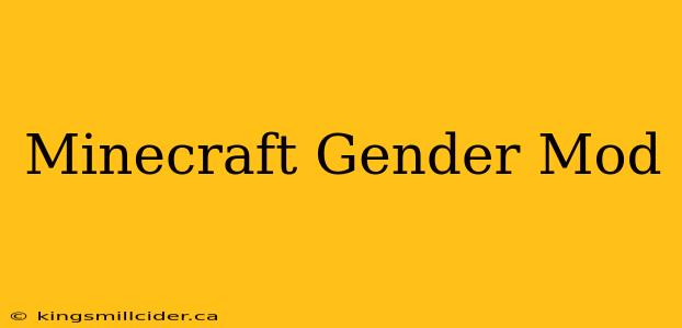 Minecraft Gender Mod