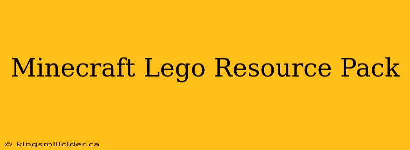 Minecraft Lego Resource Pack