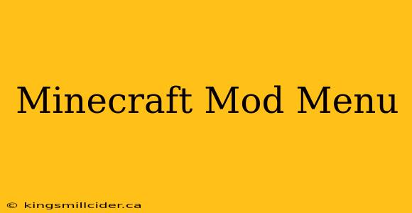 Minecraft Mod Menu