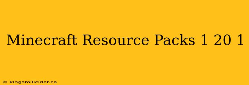 Minecraft Resource Packs 1 20 1