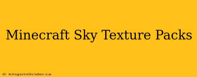 Minecraft Sky Texture Packs