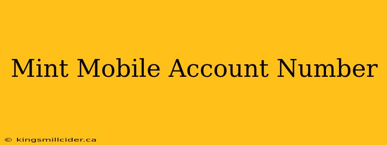 Mint Mobile Account Number