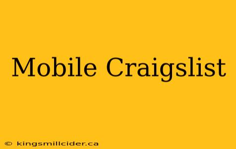 Mobile Craigslist