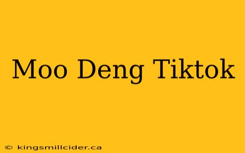 Moo Deng Tiktok