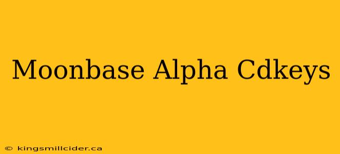 Moonbase Alpha Cdkeys