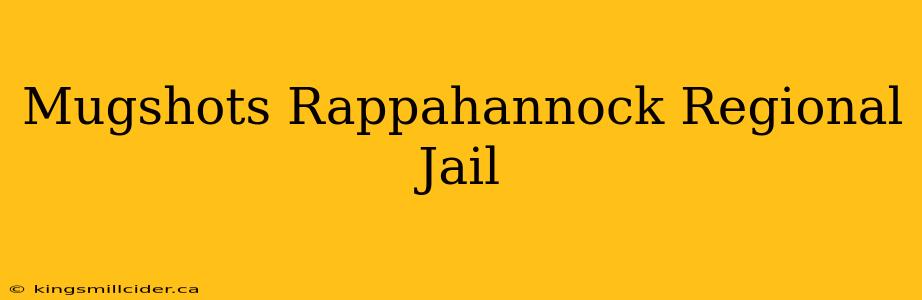 Mugshots Rappahannock Regional Jail