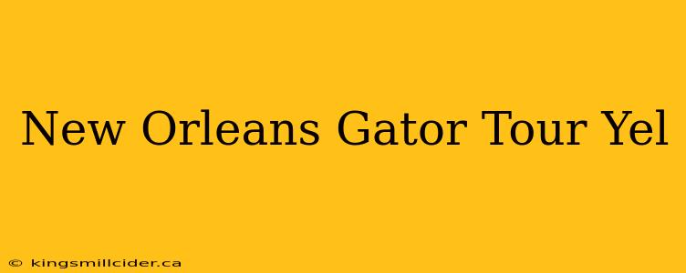 New Orleans Gator Tour Yel