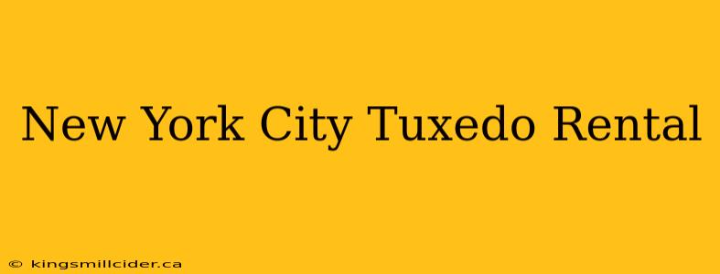 New York City Tuxedo Rental