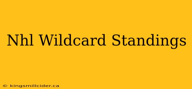 Nhl Wildcard Standings