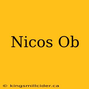 Nicos Ob