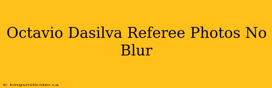 Octavio Dasilva Referee Photos No Blur