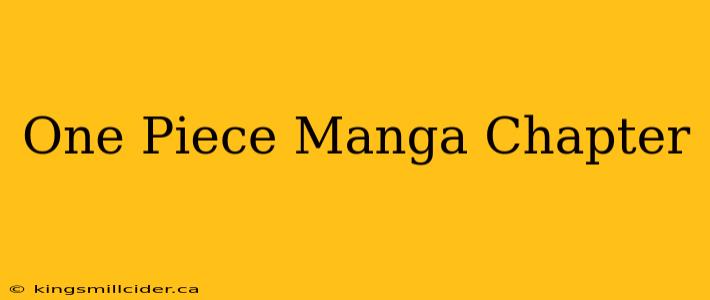 One Piece Manga Chapter