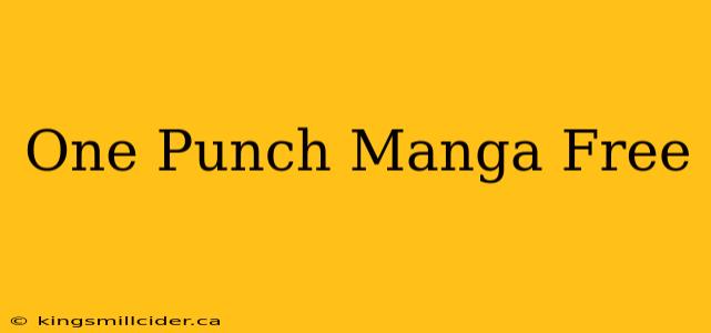 One Punch Manga Free