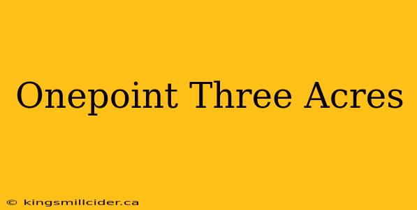 Onepoint Three Acres