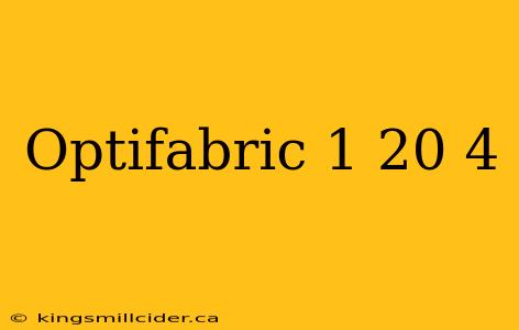 Optifabric 1 20 4