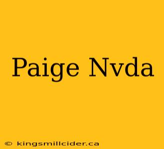 Paige Nvda