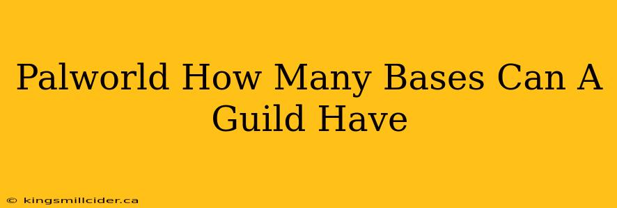 Palworld How Many Bases Can A Guild Have