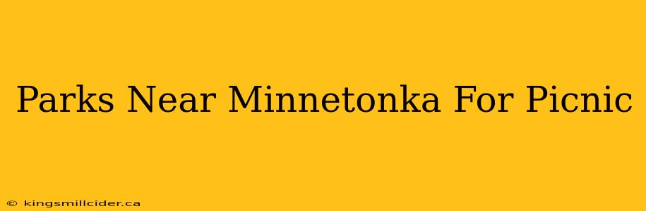 Parks Near Minnetonka For Picnic