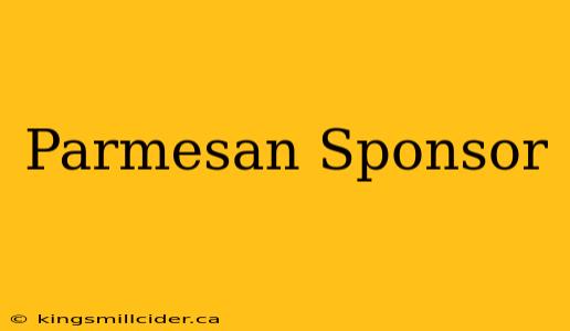 Parmesan Sponsor