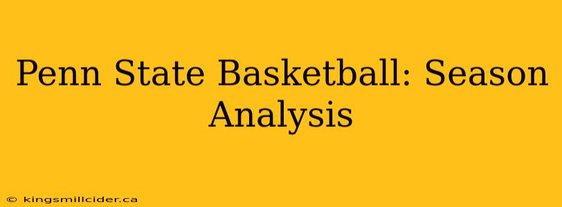 Penn State Basketball: Season Analysis