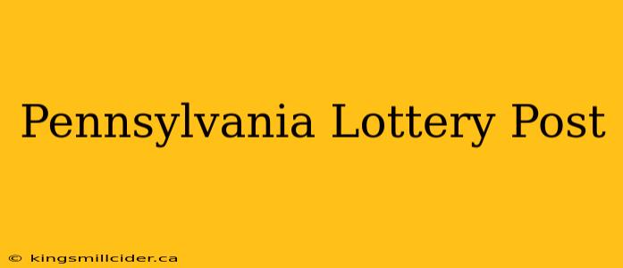 Pennsylvania Lottery Post