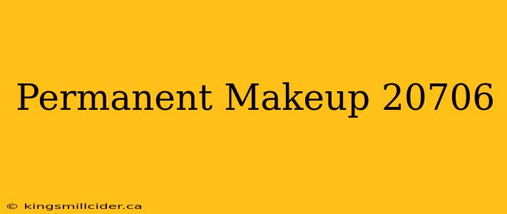 Permanent Makeup 20706