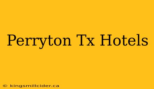 Perryton Tx Hotels