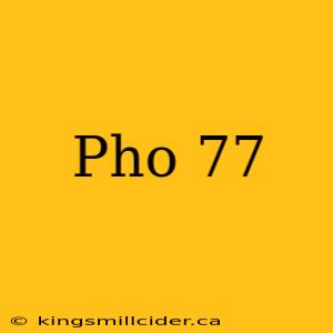 Pho 77