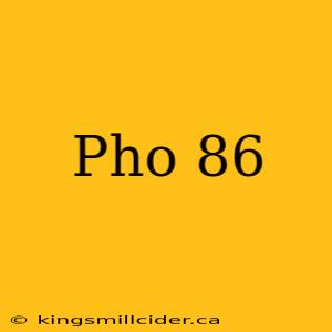 Pho 86