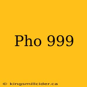 Pho 999