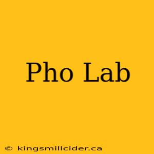 Pho Lab