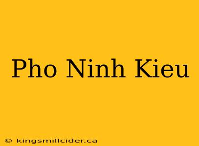 Pho Ninh Kieu