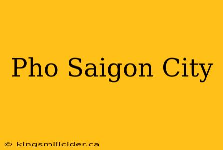 Pho Saigon City