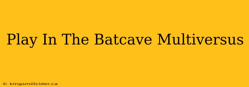 Play In The Batcave Multiversus