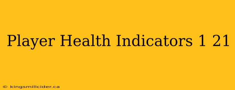 Player Health Indicators 1 21