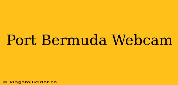 Port Bermuda Webcam