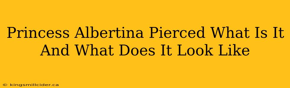 Princess Albertina Pierced What Is It And What Does It Look Like