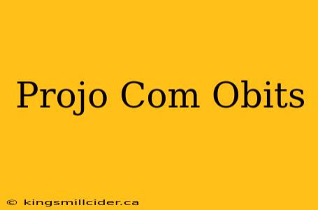 Projo Com Obits